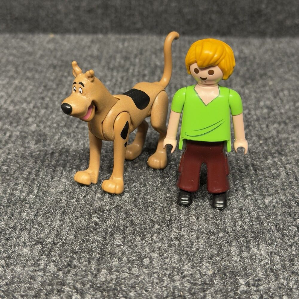Scooby Doo Playmobil Action Figure Lot Of 2 Shaggy And Scooby